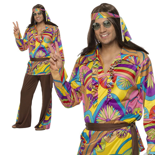 Herren hippie kostüm - herren,