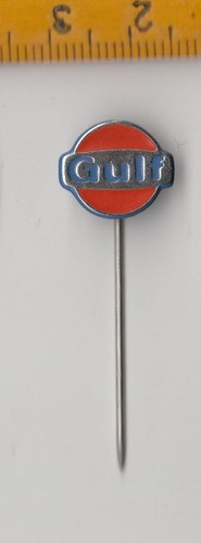 Vintage metall gulf logo - gulf,